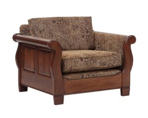 Sleigh Chair w/Cushion