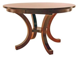 Richmond Pedestal Table with round top shown in cherry