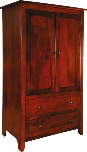 Classic Shaker Two-Drawer Armoire
