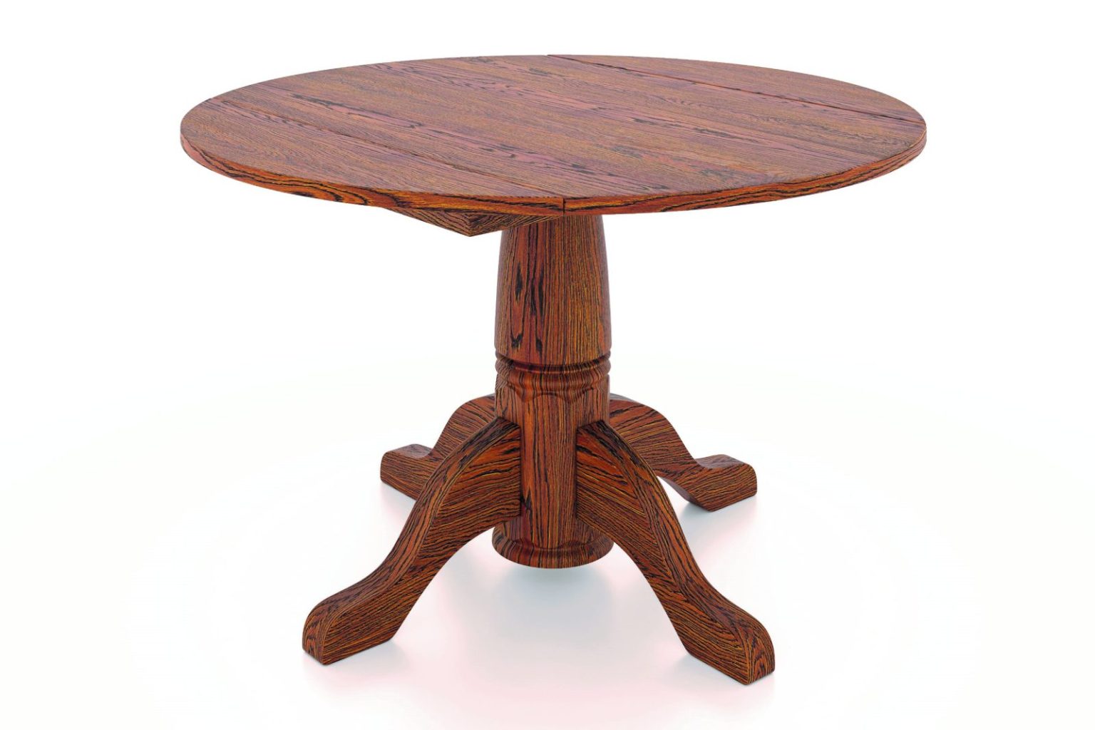 Drop Leaf Pedestal Table Amish Originals Furniture Company