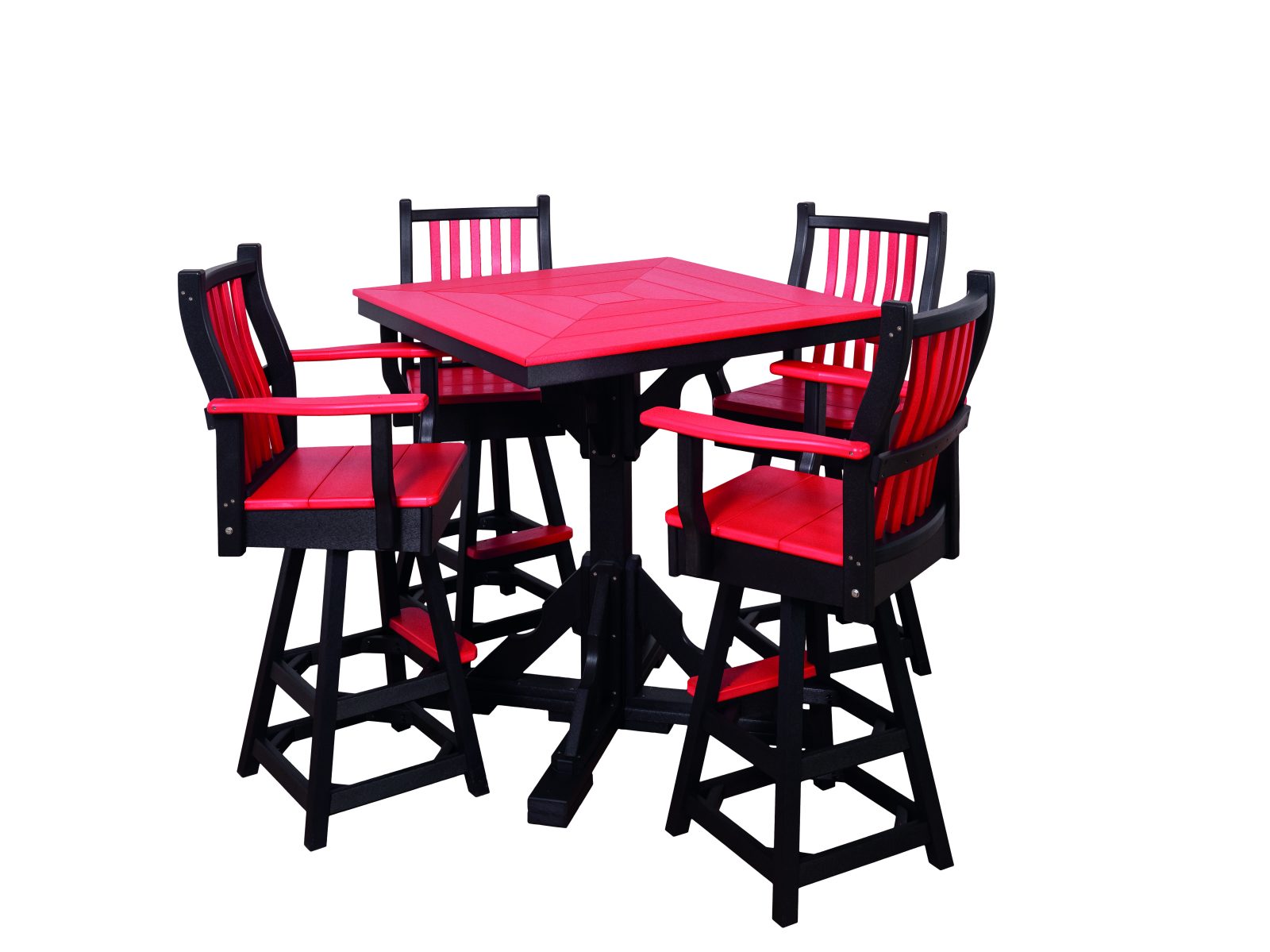 Pub Table With Swivel Pub Chairs Amish Originals Furniture Company