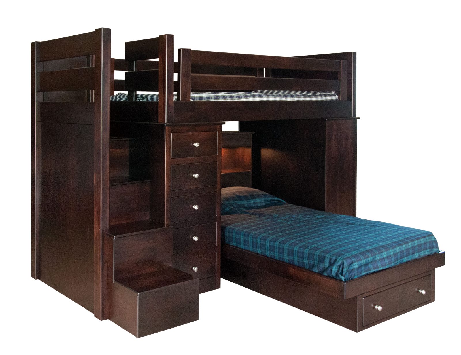 Loft Bed with Steps Amish Originals Furniture Company