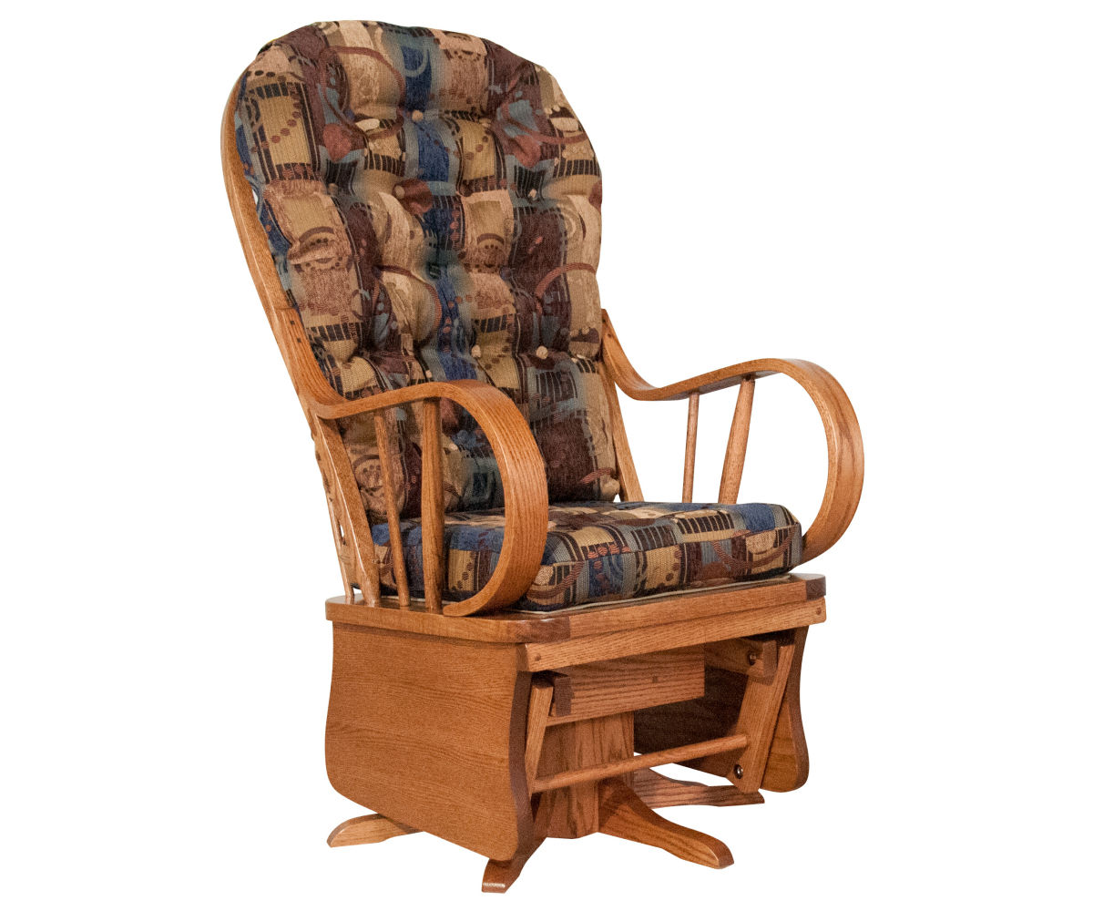 Bow-Back Long Arm Swivel Glider