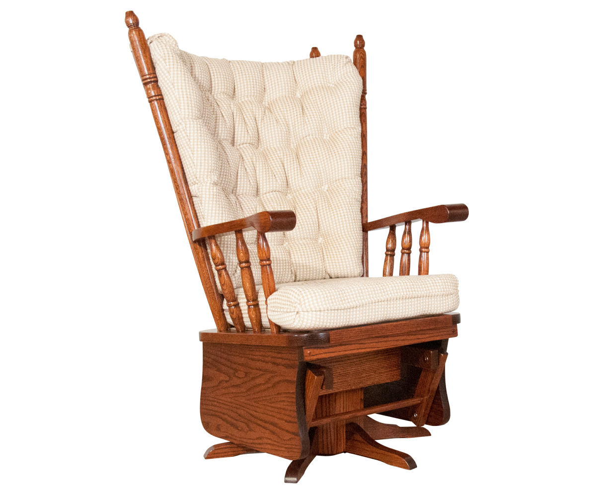 High Wingback Swivel Glider