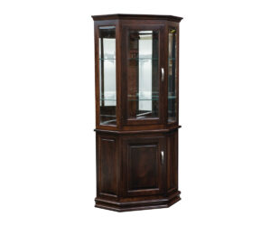 Corner Deluxe W/ Enclosed Base Curio
