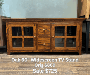 60" Widescreen Grid Door TV Stand $725