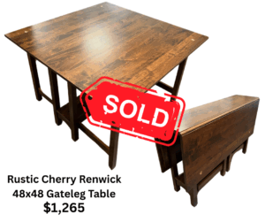 48×48 Renwick Gateleg Drop-Leaf Table $1,265