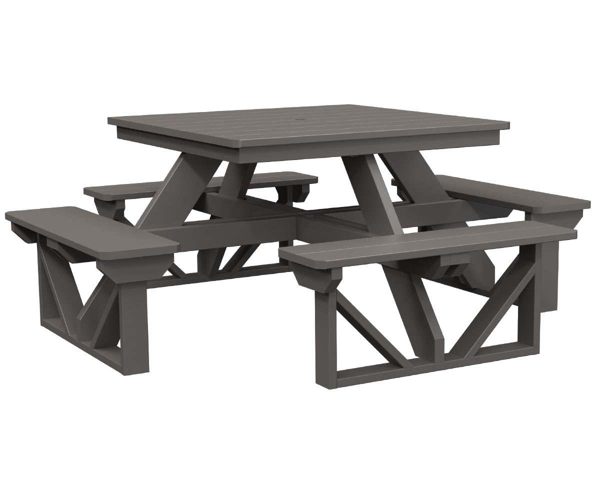 AC84 Park 44" Square Picnic Table
