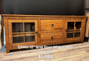 72" Grid Door Widescreen TV Stand - $1,065