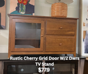 48" Grid Door Widescreen TV Stand - $779