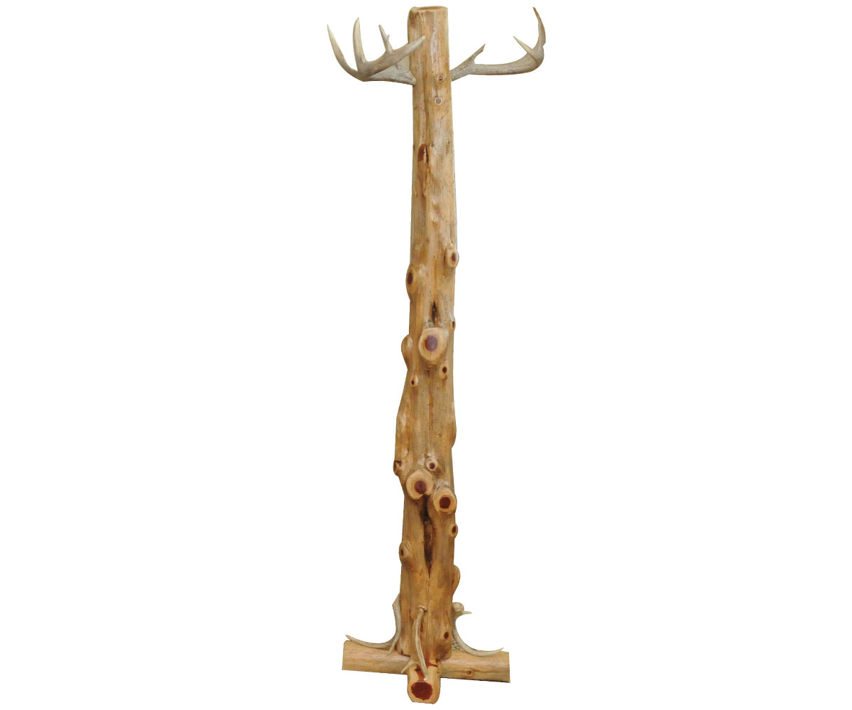 Coatrack Red Cedar with Antlers