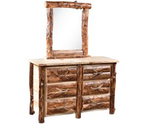 Rocky Mountain 6 Drawer Dresser with Optional Mirror