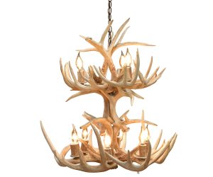 Lamp Chandelier Antler 2 Tier