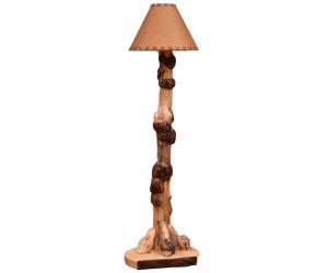 Floor Lamp Burled Pine