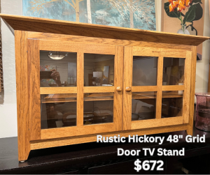 48″ Grid Door Widescreen TV Stand $672