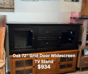 72″ Grid Door Widescreen TV Stand $934